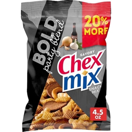 General Mills Chex Mix Savory Bold Snack Mix 4.5 oz Bagged 786309