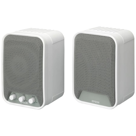 Epson ELPSP02 2.0 Speaker System - 30 W RMS - White - 80 Hz to 20 kHz V12H467020