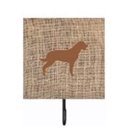 Carolines Treasures Labrador Burlap And Brown Leash Or Key Holder BB1111-BL-BN-SH4