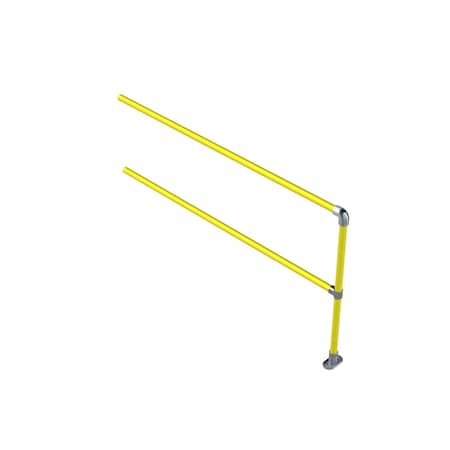 Safety Rail Accu-Fit Express Kit 6ft Extension, Galvanized 400886