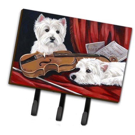 Carolines Treasures 6 x 2 x 9 in. Westie Fiddlers Leash or Key Holder PPP3279TH68