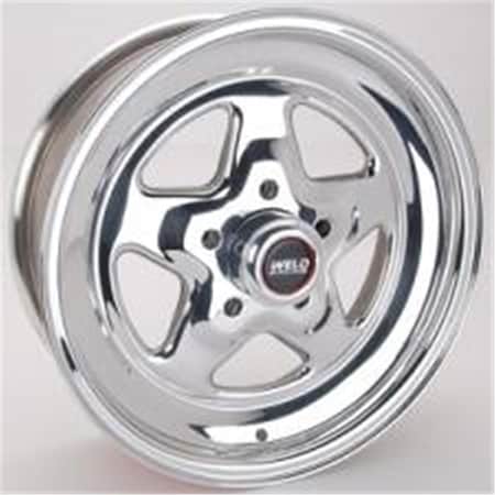 Weld Racing 15 x 5 in. 5 x 4.5 in. Bolt Circle 3.5 in. Back Spacing 11.85 lbs Pro Star Polished Wheel WEL96-55206