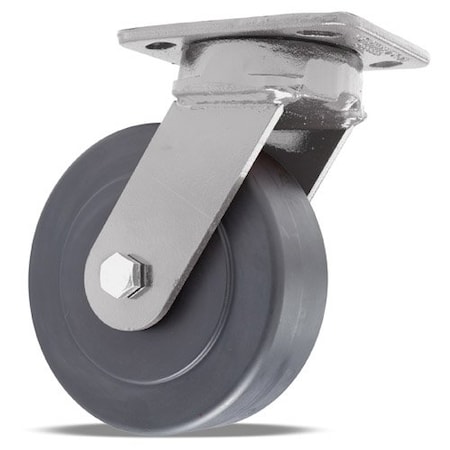 Hamilton Kingpinless Swivel Caster, 6" x 2" Nylast Cast Nylon Wheel, 1/2" Sealed Precision Ball Bearings S-ZFWH-6NYB-4SL
