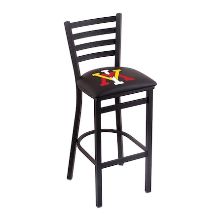 Holland Bar Stool Co 25" Blk Wrnkl Virginia Military Inst Station Counter Stool, Ladder Back L00425VAMilI