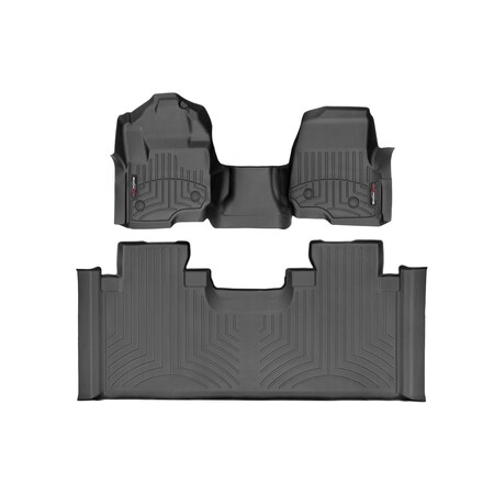 Weathertech Black, Front and Rear Floorliners for Vinyl Floors 4410321V-446973