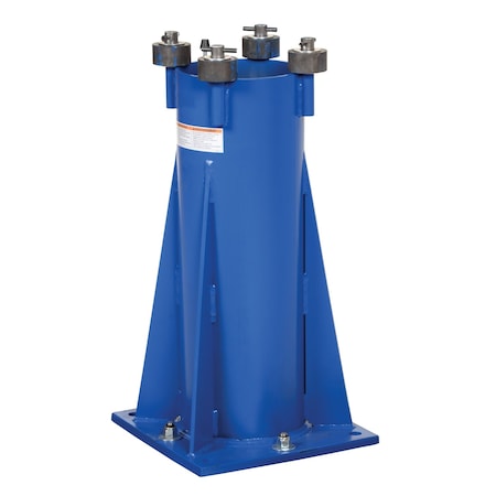 Vestil Factory Installed Steel Base Socket For Multi Station Transportable Jib Crane Blue JIB-P-B