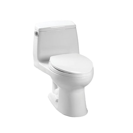 Procomfort MS854114S-01 Ultramax Elongated One Piece Toilet with Seat, Cotton White PR2586599