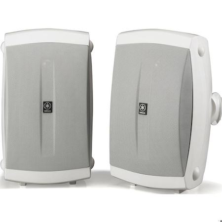 Yamaha Outdoor Speakers, 13-1/2" H, White, Plastic NS-AW350W