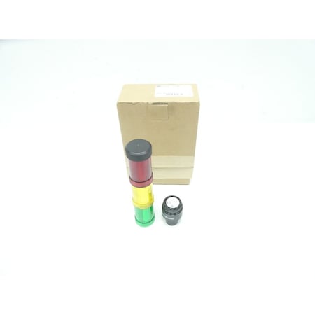 Allen Bradley 250V-AC 250V-DC STACK LIGHT ASSEMBLY 854JC-NPTB24Y3L8L4