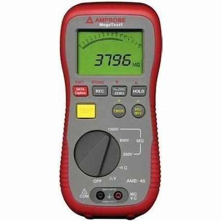 Amprobe Battery Operated Megohmmeter, 1000VDC AMB-45