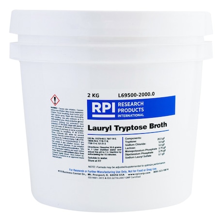 Rpi Lauryl Tryptose Broth, 2 Kilograms L69500-2000.0