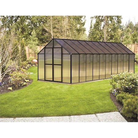 Grillgear Monticello 8 x 20 Ft. Black Greenhouse GR2649220
