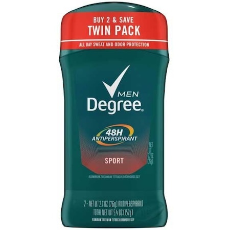 Degree Men Invisible Solid Sport Antiperspirant Deodorant, 5.4 Ounce, 6PK 67142