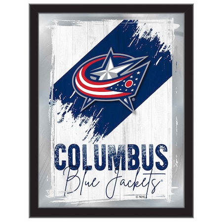 Holland Bar Stool Co Columbus Blue Jackets 17 in.x22 in. Logo Wall Mirror MLogo