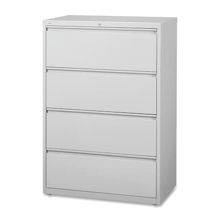 Hirsh 30" W 4 Drawer Lateral File Cabinet, Light Gray, A4/Legal/Letter 14978