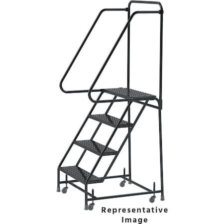 Ballymore Rolling Ladder, Steel, 38 in.H H418RSU