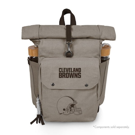 Picnic Time Family Of Brands NFL Cleveland Browns - Carmel Roll Top Picnic Backpack Cooler 529-00-105-084-2