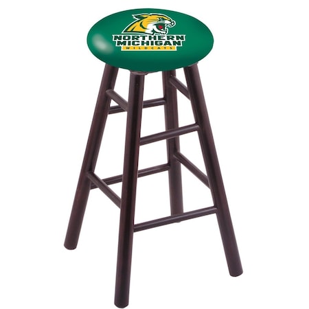 Holland Bar Stool Co Maple Counter Stool, Dark Cherry Finish, Northern Michigan Seat RC24MSDC