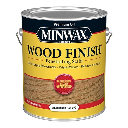 Minwax Wood Stain, 1 gal, Weathered Oak 710970000