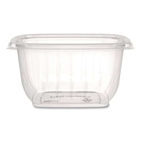 Dart Square Plastic Bowls, 16 oz, 8.5 x 8.5 x 1.96, Clear, Plastic, 504PK C16SB