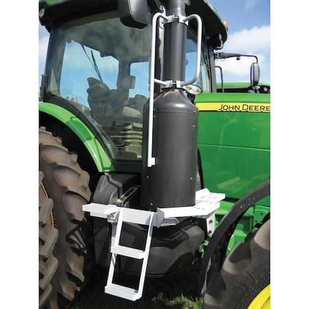K&M Mfg Window Step & Handrail Kit for John Deere Interim Tier 4 & Earlier Series Tractors Green 3433