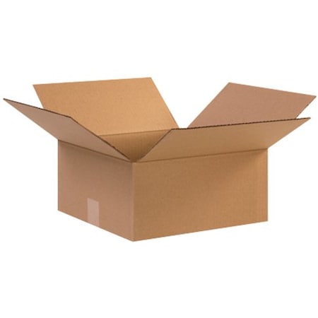 Partners Brand Corrugated Boxes, 12 1/2" x 12 1/2" x 6", Kraft, 25/Bundle 12126R