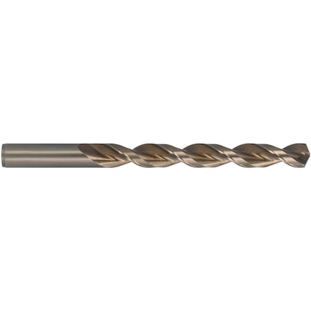 Cleveland Q-Cobalt 135 Degree Wide Land Parabolic Jobber Length Drill Cleveland 2075 Straw HSS-CO 8% RHS/RHC 7/32 C16565