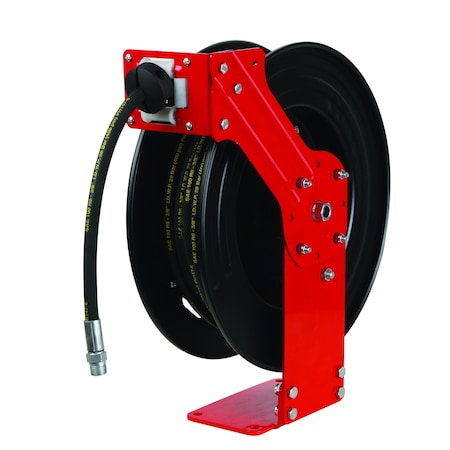 Prolube Hose Reel, Single Arm, Air/Water, 50 ft., Max 300 psi 47921