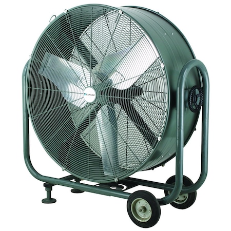 Canarm Industrial Fan, Ceiling Mount, 36 in Blade Dia, 120V, 18,564/16,094 cfm, Non-Oscillating HVR36