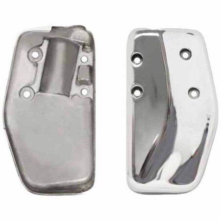 Replacement For Peterbilt 377 Year 1988 Polished Aluminum Lower Mirror Bracket Cover Passenger Side