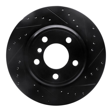 Dynamic Friction Co DFC Brake Rotor - Drilled and Slotted - Black 633-31138R