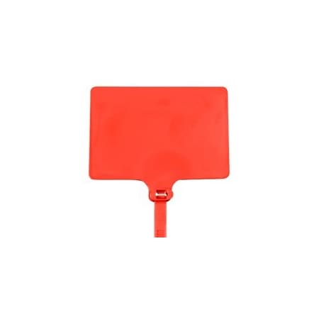 Bubblefast 100-6'' 120# Red Identification Cable Ties, 100PK BFCTID80