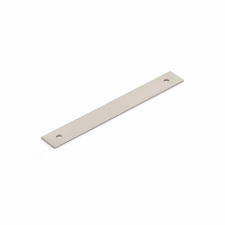 Schaub 5in Center to Center Pub House Backplate for Pull Brushed Nickel Finish 5105B-BN
