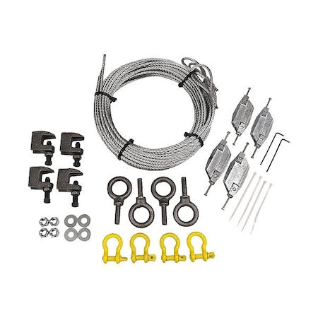 Schaefer Mounting Kit, Silver, Steel, 12 in L BDCABLEKIT15