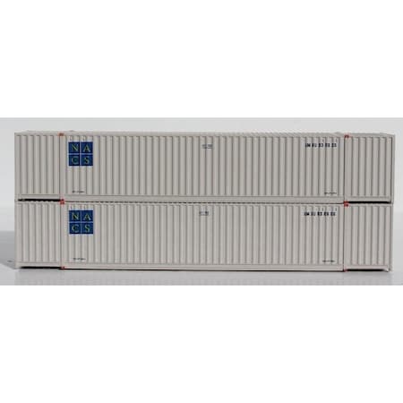 Jacksonville Terminal 53 ft. N Scale High Cube Container UMAX Patch NACS, 2PK JTC535039