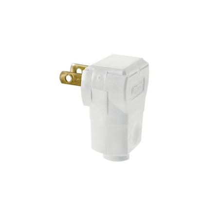 Leviton Straight Blade Plug, 1-15P, 15 A, 125V AC, 2 Pole, Screw Terminals, Non-Grounded 101AN