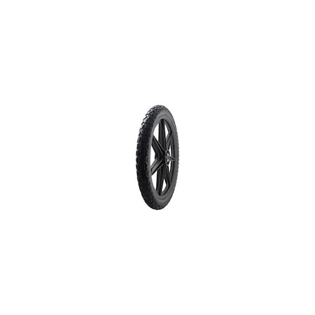 Marathon Garden Cart Tire + Wheel Assembly, Flat Free, 20x2-In. 92010
