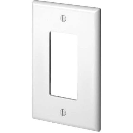 Leviton WallPlate, Decorator-Rocker, White, Nylon PJ26-W
