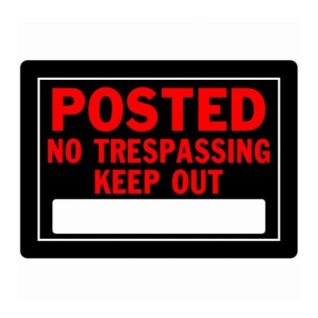 Hillman 10X14 Post No Tres Sign 840141