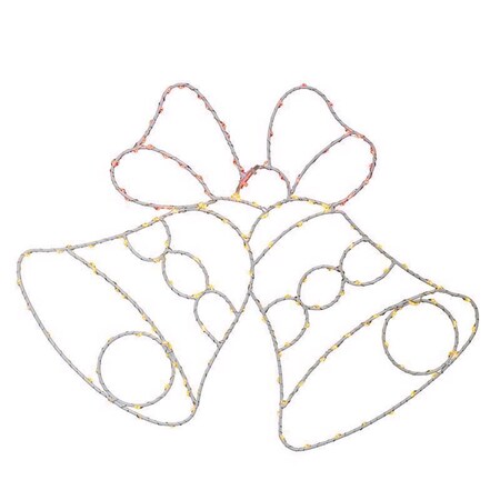 Celebrations LED Multi Bell Silhouette 15 in. Hanging Decor 15BBA