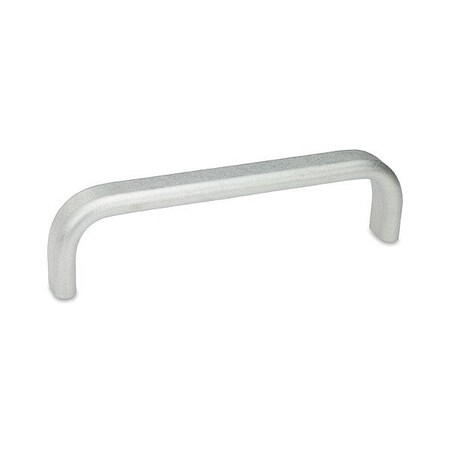 J.W. Winco Pull Handle, Silver, Aluminum, 13 5/16 in L 668-30-362-A-BL