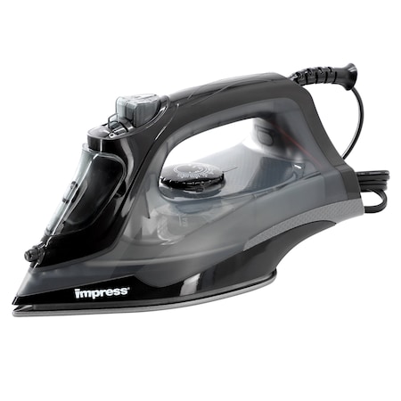 Impress Mid-Sized Spray Steam and Dry Iron in Black with Motion Auto-Shutoff IM-23AO