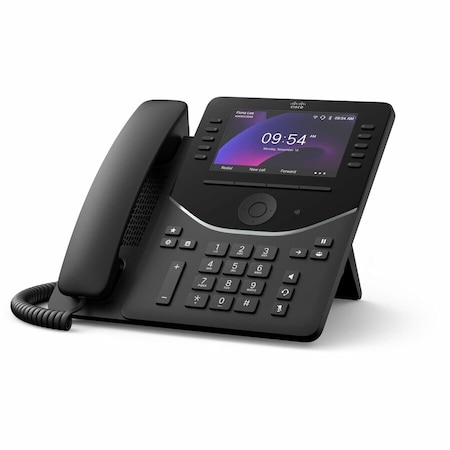 Cisco 9841 IP Phone - Corded - Corded - Desktop, Wall Mountable - Carbon Black DP9841K9