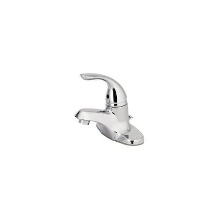 Homepointe Lavatory Faucet With Plastic Pop-Up, Single Lever, Chrome 242093