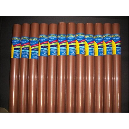 Riteco Raydiant Fade Resistant Art Rolls Warm Brown 24 In. X 12 Ft. 12 Pack, 12PK 80121