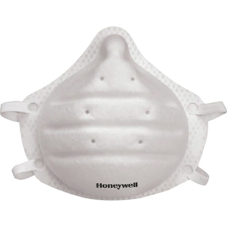Honeywell Disposable Respirator, Molded, Dual Non-Adjustable Strap, Universal Sizing, 20PK DC300N95
