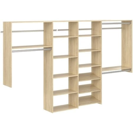 Easy Track Dual Tower 10-foot Classic Closet Kit, Honey Blonde PH158-MJ