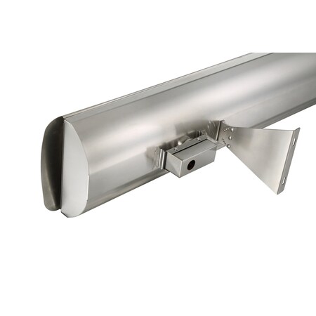 Eurofase 304 SS 39in Single Element 2500W 208V Heater, Stainless Steel, Astra Decor Plate EF25208S4
