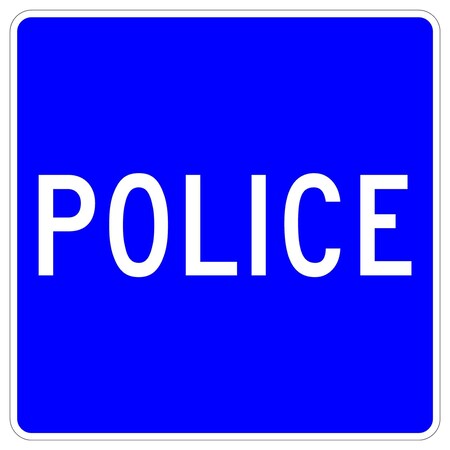 Sign Solutions Usa Traffic Sign, 30 in Width, Aluminum Sign, Square DUS12DWT3030D9-14