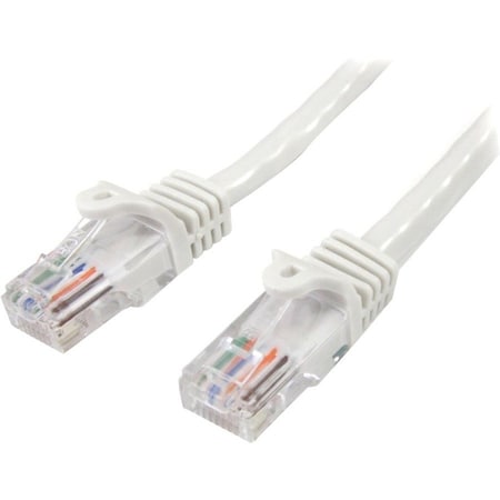 Startech.Com 7 FT WHITE CAT5E UTP PATCH CABLE 45PATCH7WH